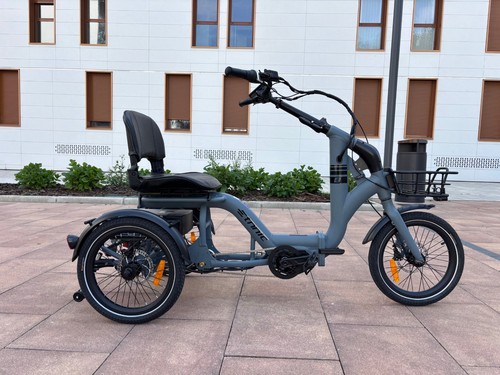 Etnnic Mova faltbares E-Dreirad mit Bafang-Mittelmotor und 672-Wh-Akku, grau – Bild 2