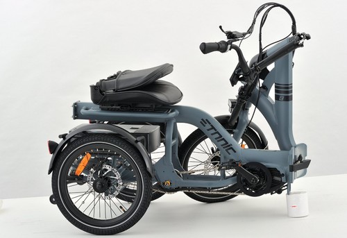 Etnnic Mova faltbares E-Dreirad mit Bafang-Mittelmotor und 672-Wh-Akku, grau – Bild 5