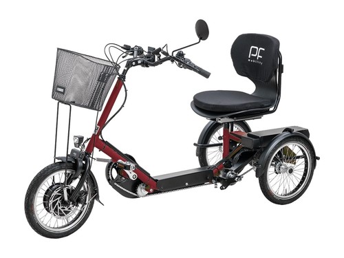 PF Mobility Cochem Medi Schalendreirad mit Promovec-E-Antrieb, Burgunderrot – Bild 4