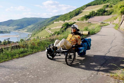 HP Velotechnik Scorpion fx 26 faltbares Reise-Trike mit Shimano Steps, cool grey metallic – Bild 2