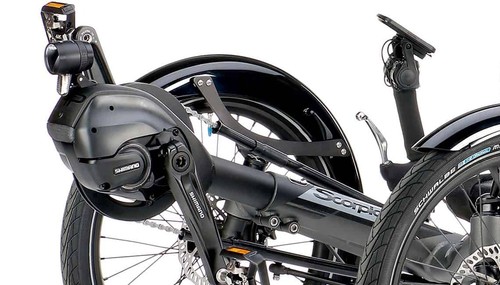 HP Velotechnik Scorpion fx 26 faltbares Reise-Trike mit Shimano Steps, cool grey metallic – Bild 4