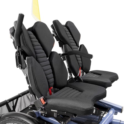 Hase Bikes Kettwiesel TWO Paralleltandem-Dreirad mit Bosch CX, Taubenblau – Bild 3