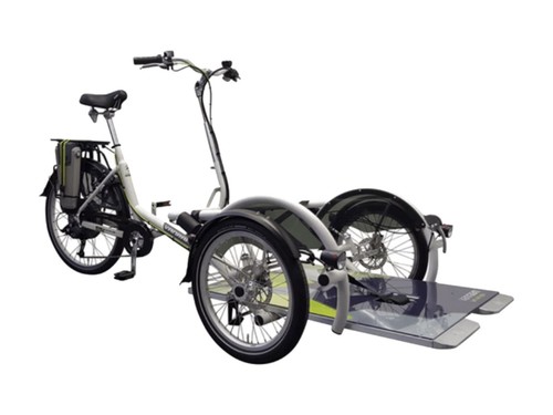 Van Raam Velo Plus Rollstuhl-Dreirad mit Silent-Motor und Rollstuhlverschluss
