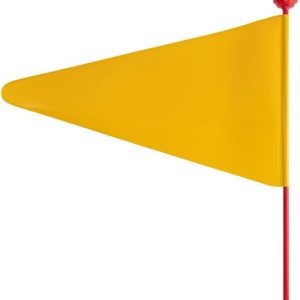 Sicherheitswimpel Dreirad, Tandem, Paralleltandem: Optima 175 cm, 2-teilig - Fahne gelb