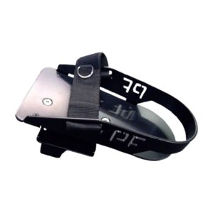 Fußschale Ganzmetall (Alu) mit Kontergewicht – Fußhalter für Pedal, rechts/links oder Paar, Größe M, L, XL (Schuhgröße 36–47)